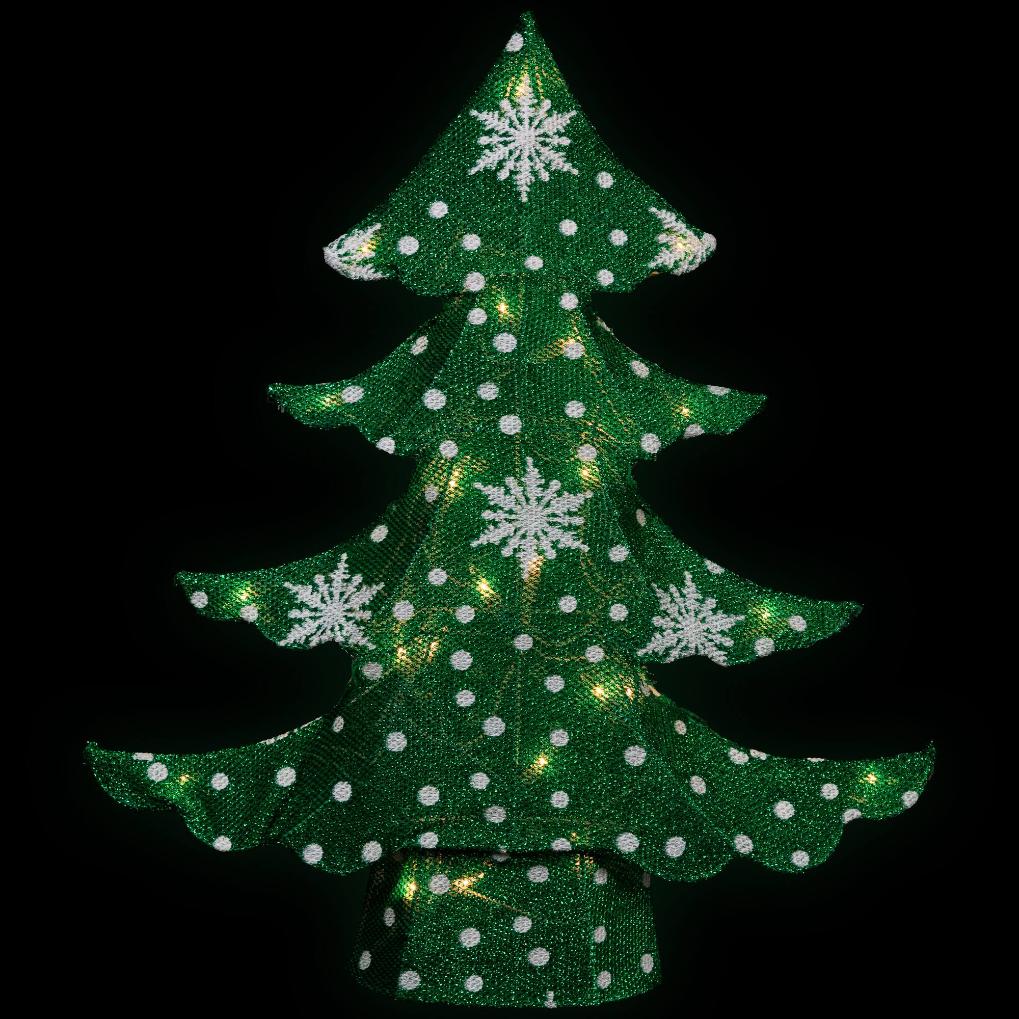20" 3D Artificial Christmas Tree, Clear Lights